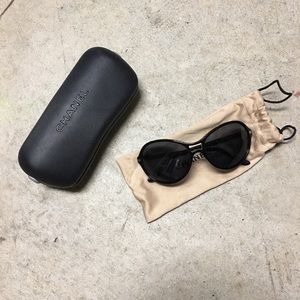 Authentic Chanel Sunglasses with Logo Detail